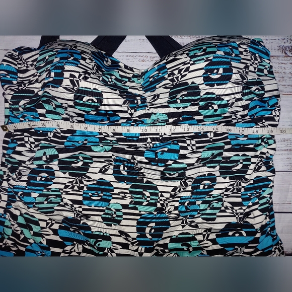 Apt 9 Tankini Swimsuit, Skirted Bottoms, 3X - Picture 4 of 13